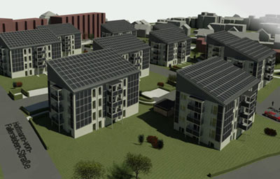 Energieautarkes Gebäude Bayern GBW Bayreuth 11 x 11 Wohneinheiten