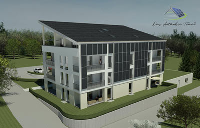 Energieautarkes Gebäude Kieselbronn 11 Wohneinheiten