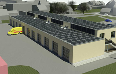 Energieautarkes Gebäude Sachsen-Anhalt ASL Rettungswache